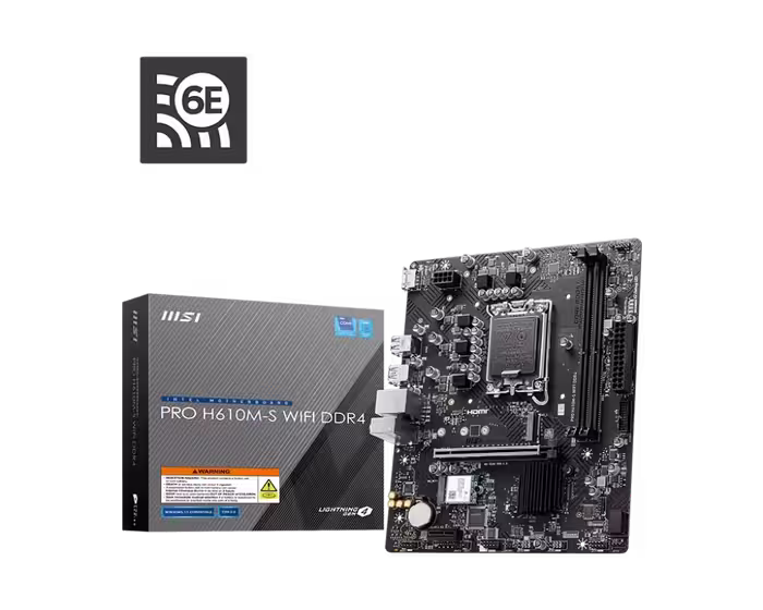 مادربرد ام اس آی PRO H610M-S WiFi D4 | اتصال بی‌سیم پرسرعت و عملکرد پایدار