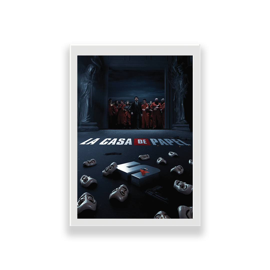 تابلو طرح سریال money heist مدل 5