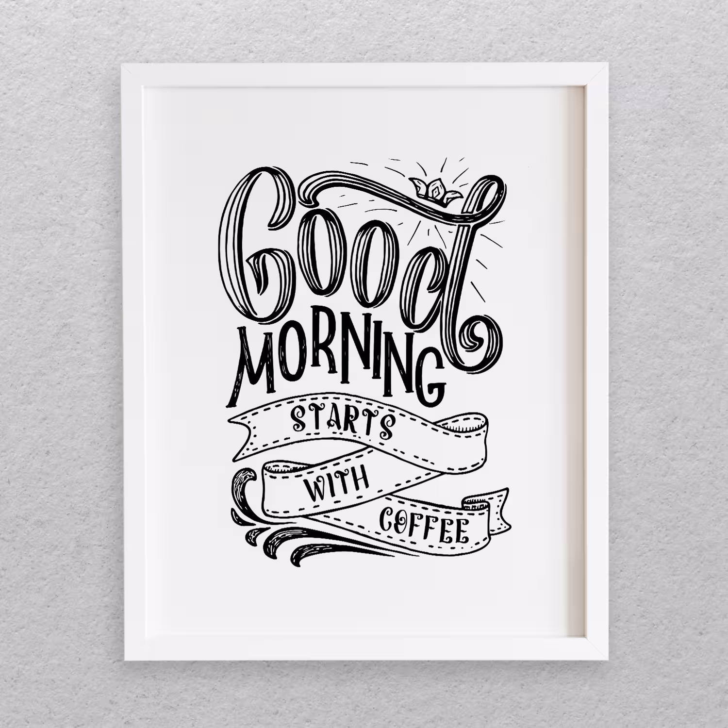 تابلو مدل نوشته انگلیسی طرح COFFEE کد 720