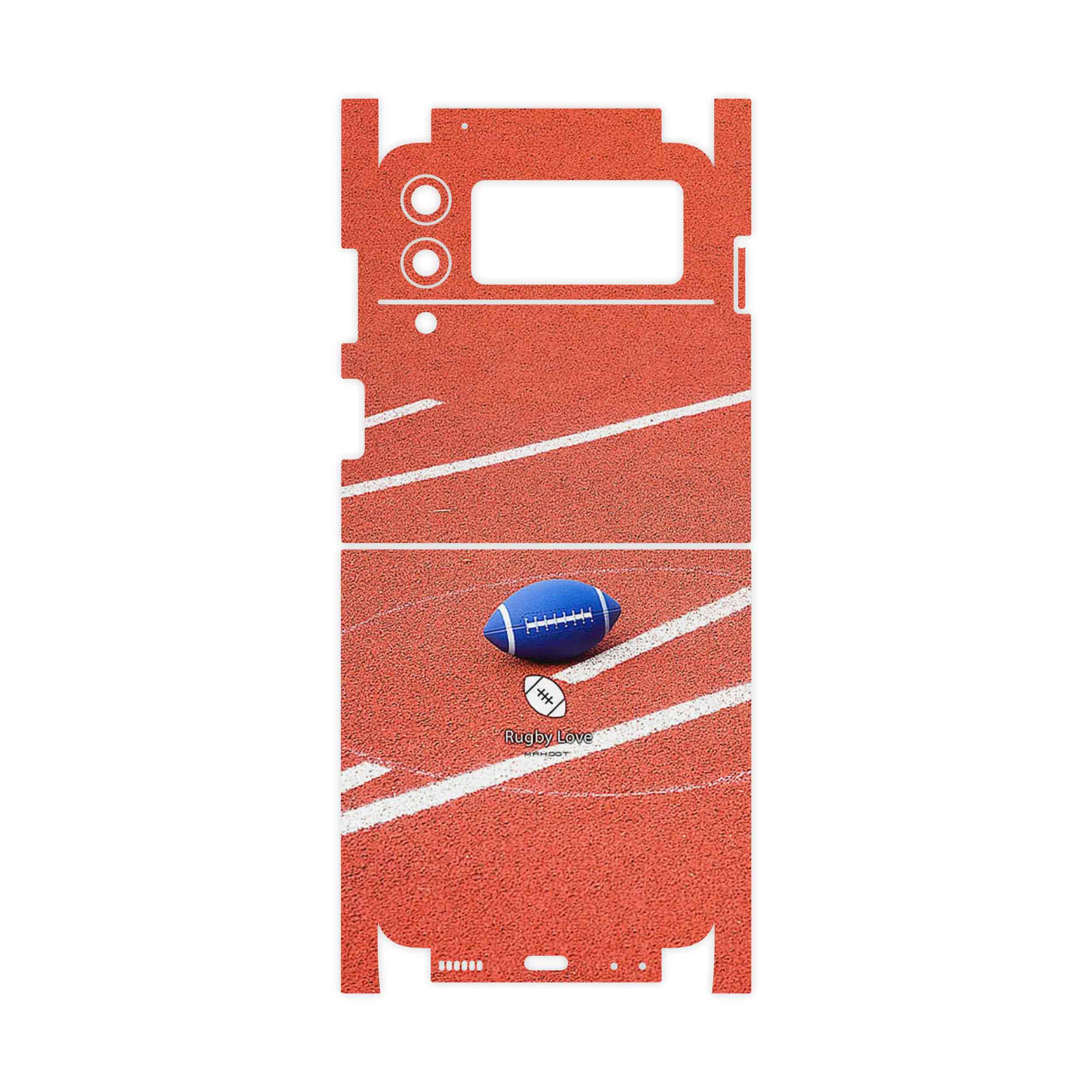 برچسب پوششی ماهوت مدل Rugby football-FullSkin مناسب برای گوشی موبایل سامسونگ Galaxy Z Flip3 5G