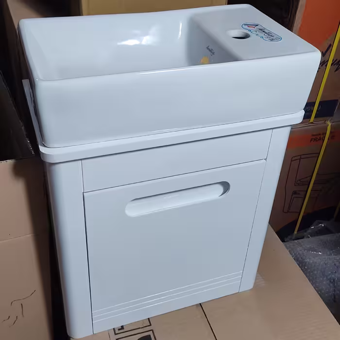 روشویی کابینتیpvc با عرض 25سانتی متر  دیواری ارسال باربری دارای پس کرایه