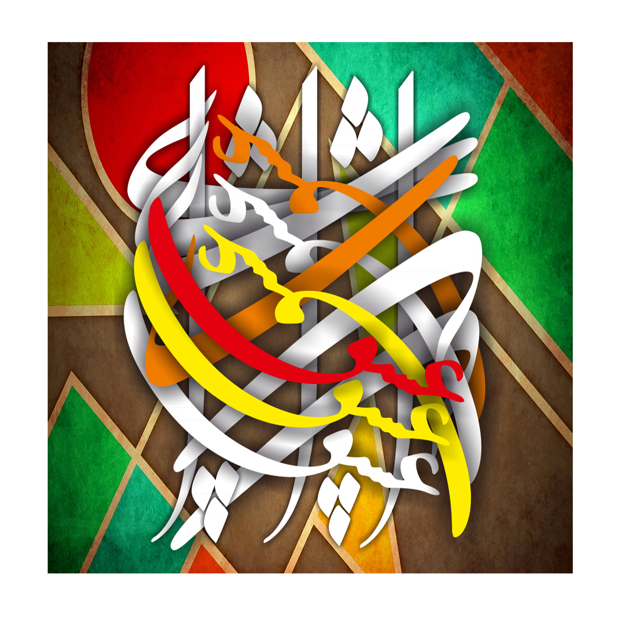 تابلو شاسی طرح خط نقاشی