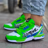 کتونی نینجا آدیداس مردانه رنگ سبز سایز بندی 40تا44