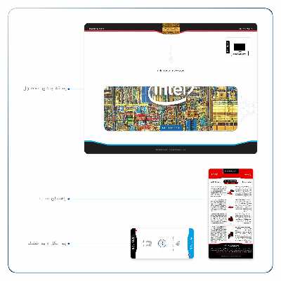 برچسب پوششی ماهوت مدل Intel Brand مناسب برای تبلت اپل iPad 9.7 (GEN 5) 2017 A1822