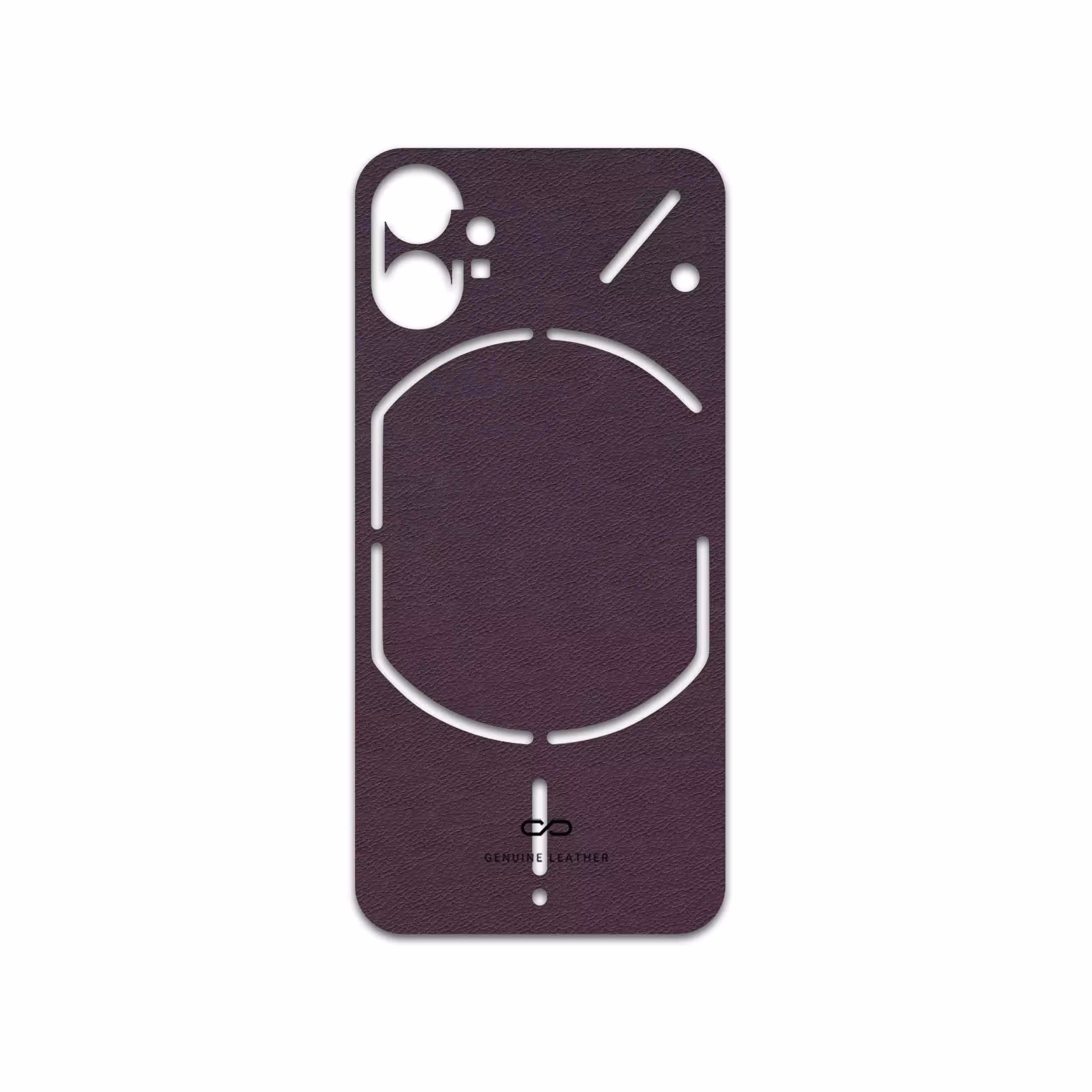 برچسب پوششی ماهوت مدل Purple-Leather مناسب برای گوشی موبایل ناتینگ Phone 1