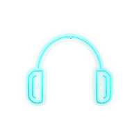 چراغ دیواری نئون دیزاین طرح Headphone_TBL