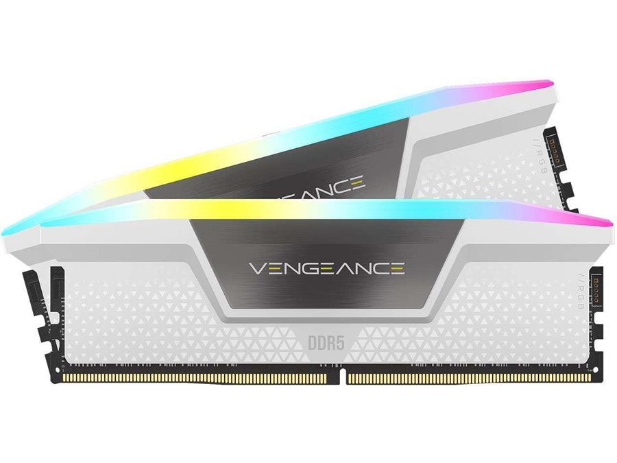 رم دو کاناله کورسیر مدل VENGEANCE RGB White حافظه 32 گیگابایت فرکانس 6000 مگاهرتز