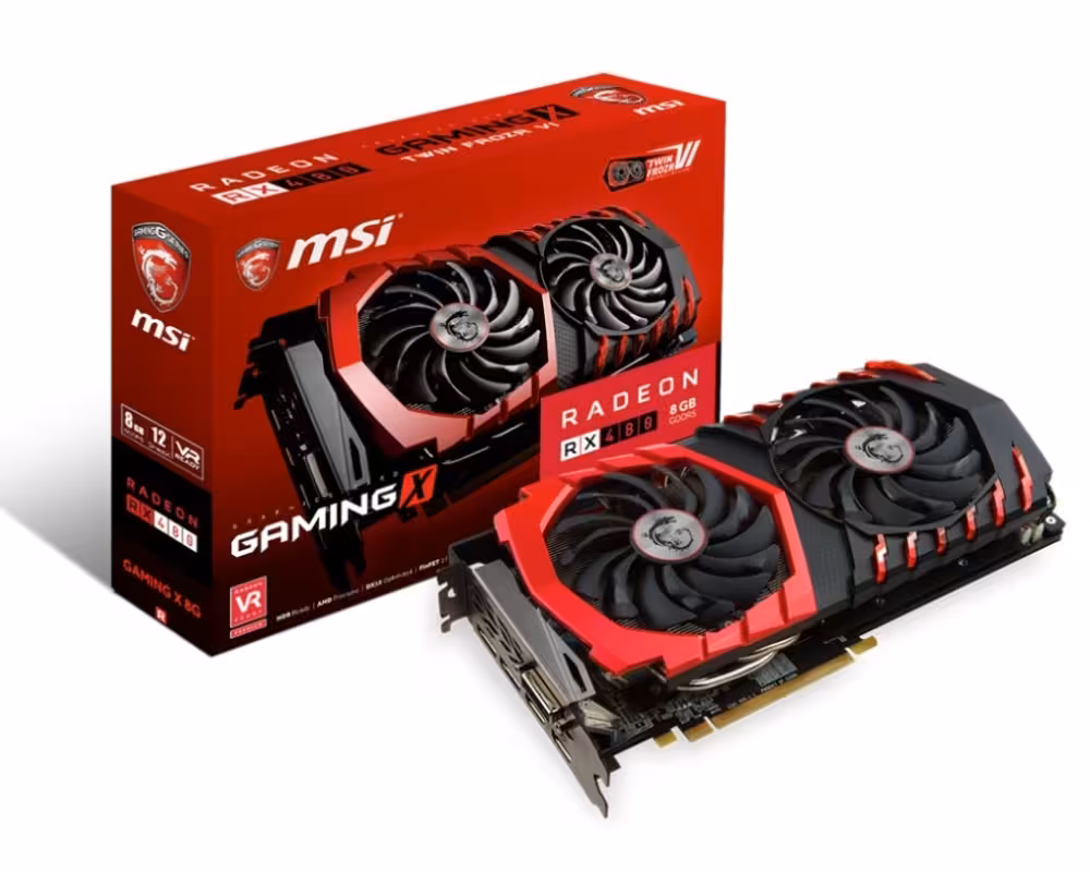 کارت گرافیک ام اس آی RX 480 GAMING X Twin Frozr VI 8GB