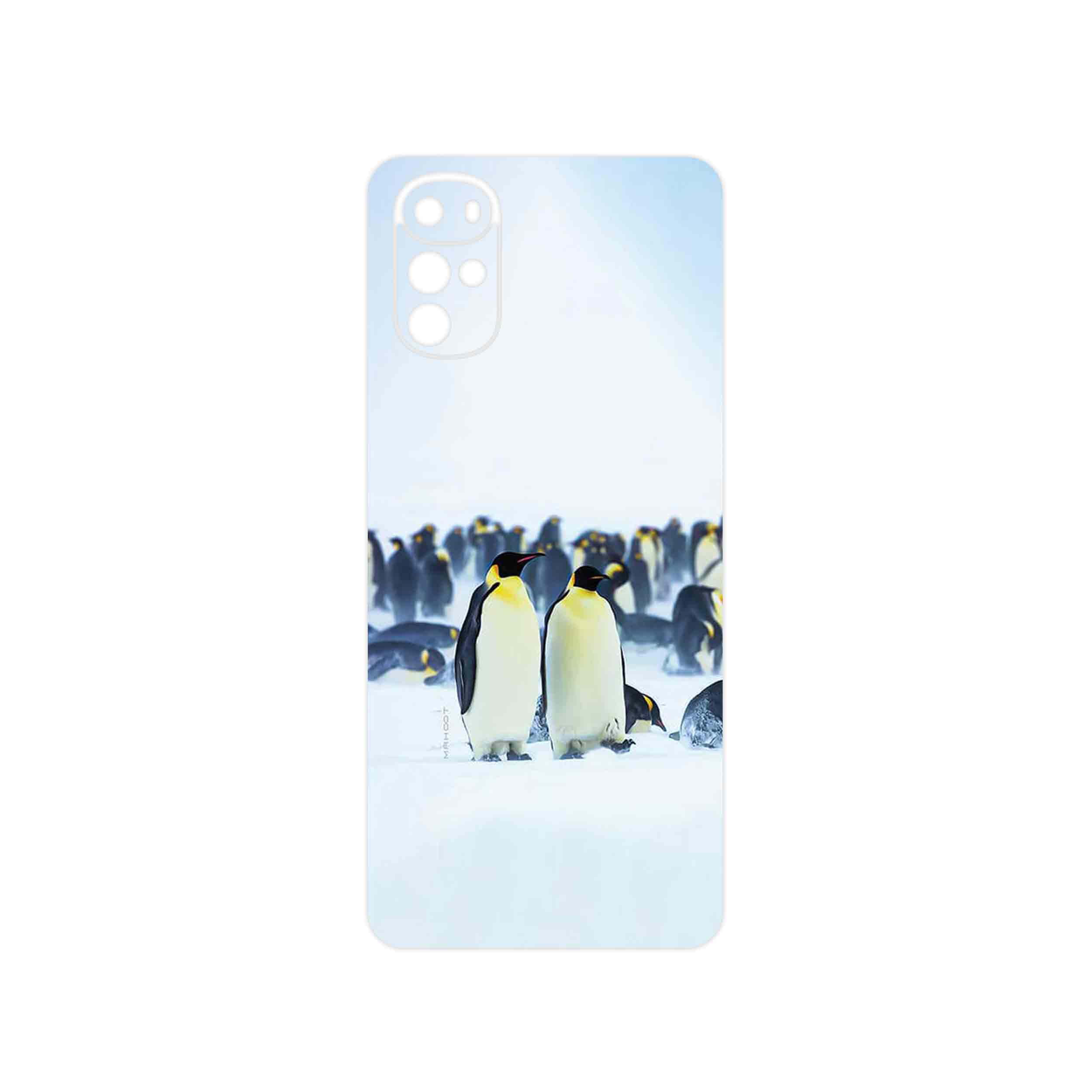 برچسب پوششی ماهوت مدل Penguin مناسب برای گوشی موبایل موتورولا Moto G22