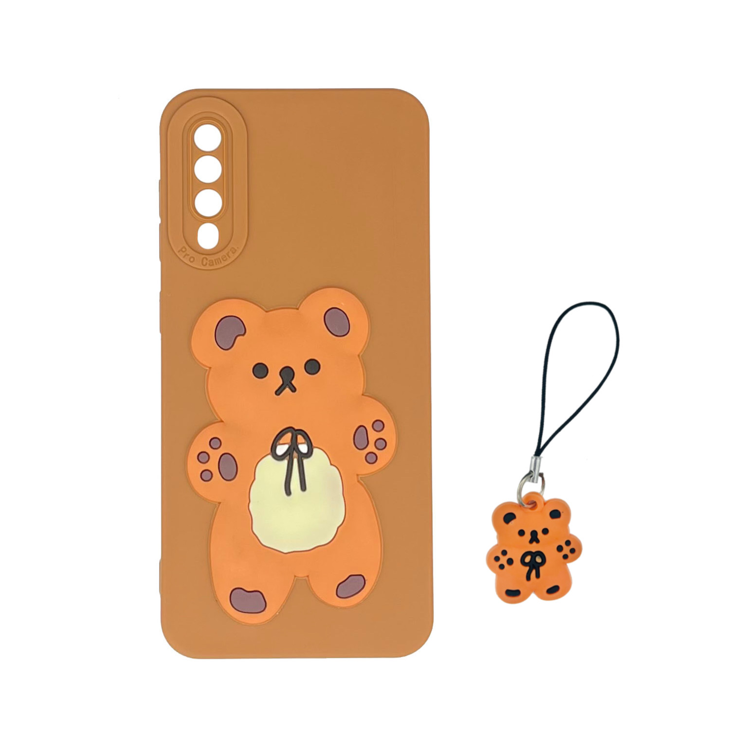 کاور مدل خرس مناسب برای گوشی موبایل سامسونگ galaxy A30s / A50 / A50s به همراه بند