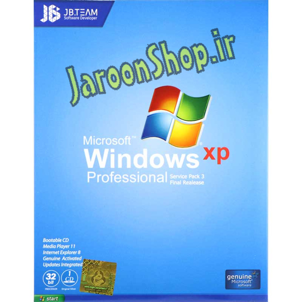 سیستم عامل ویندوز ایکس پی Windows XP Professional SP3 JB-TEAM