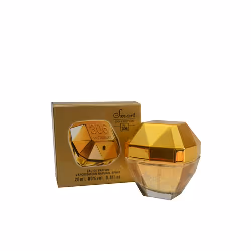 عطر ادکلن زنانه پاکو رابان لیدی میلیون اسمارت کالکشن کد 306 (Paco Rabanne Lady Million) حجم 25 میل