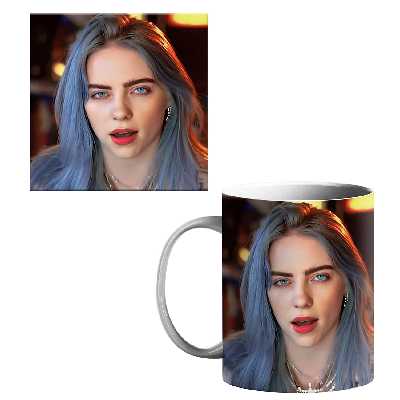 ماگ طرح بیلی آیلیش کد 1500 به همراه زیر لیوانی