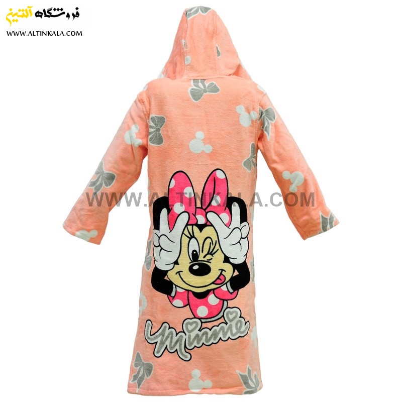 حوله پالتویی کودک پودایران طرح مینی موس سایز 90
