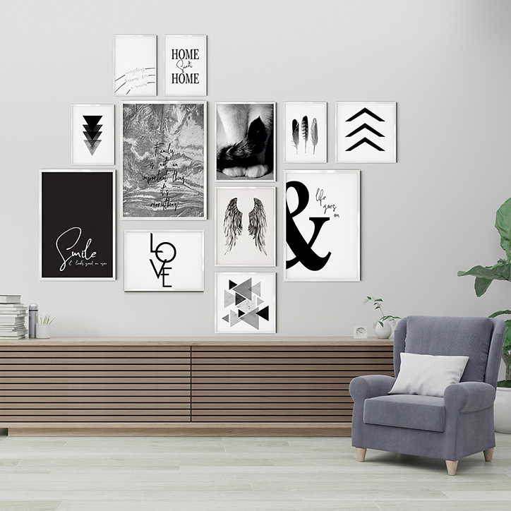 تابلو سرپوستر مدل DS0014 مجموعه 12 عددی