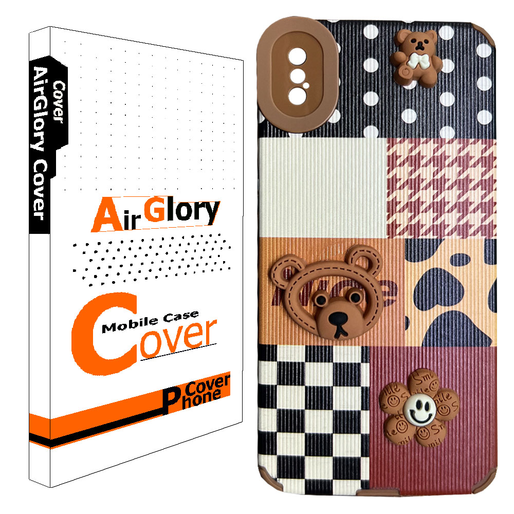 کاور ایرگلوری مدل خرسی مناسب برای گوشی موبایل اپل Iphone XS Max