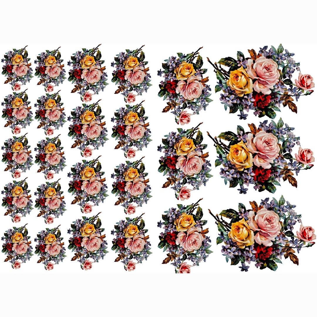 برچسب ترانسفر دسته گل کد 24