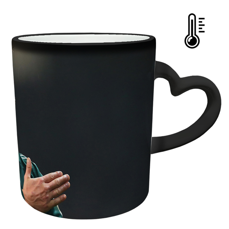 ماگ حرارتی مدل دسته قلبی طرح رونالدو کد 225