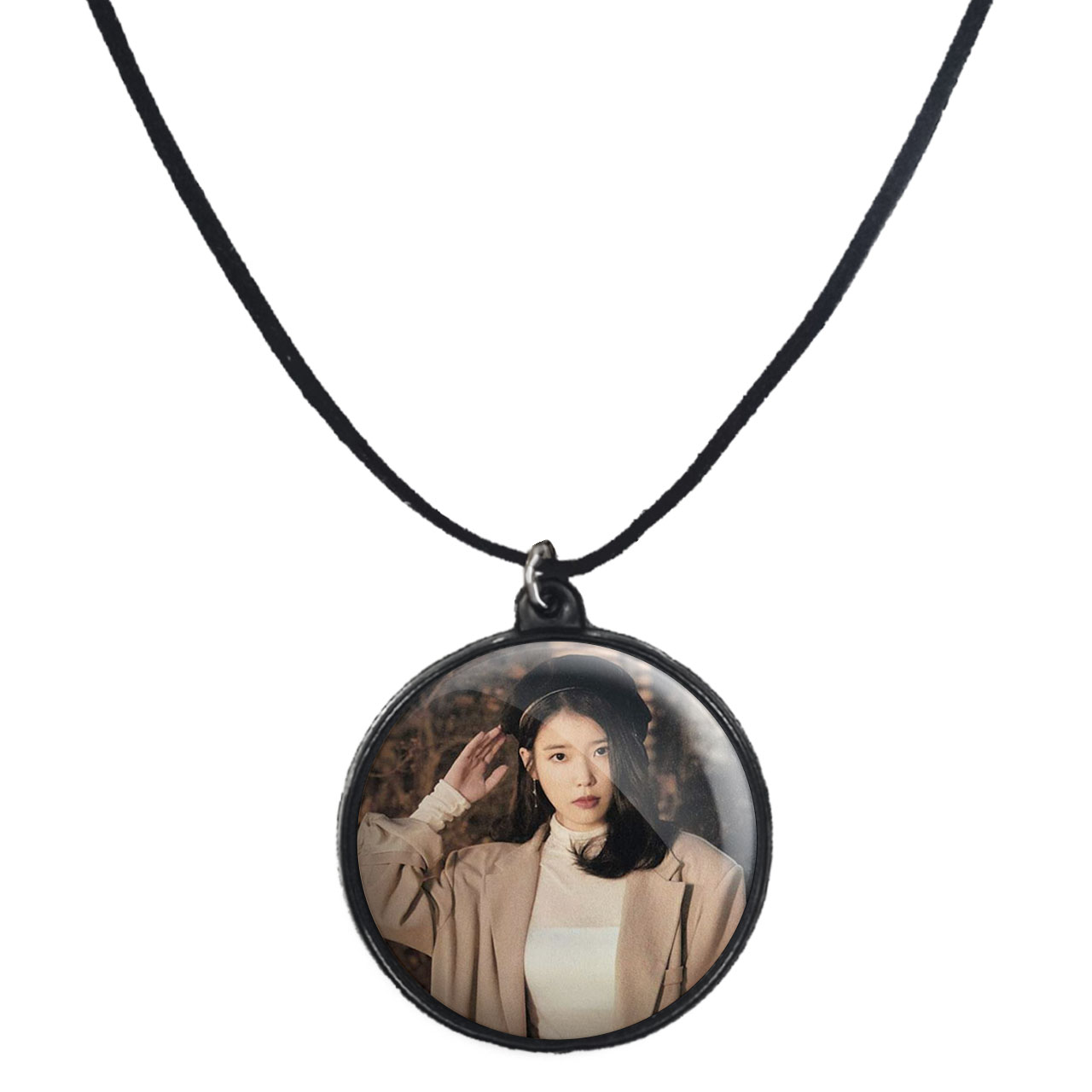 گردنبند پرمانه طرح IU کد pmb.35970 مدل دو طرفه