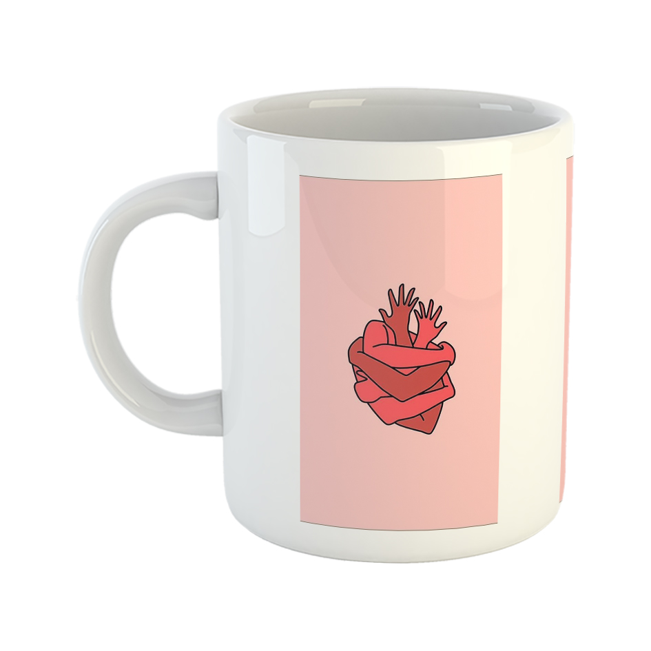 ماگ طرح عشق مدل قلب 60