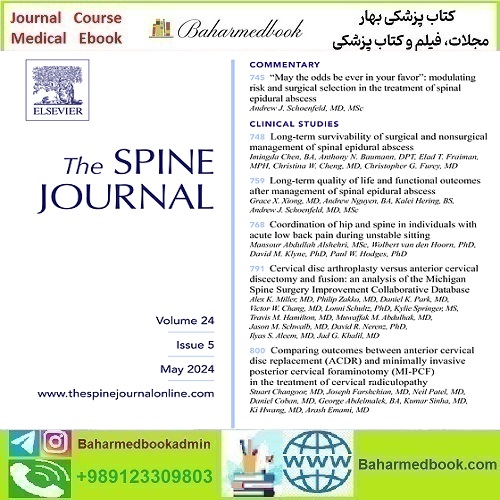 The Spine Journal 2024 Full Archives TRUE PDF price 30€ - کتاب پزشکی بهار