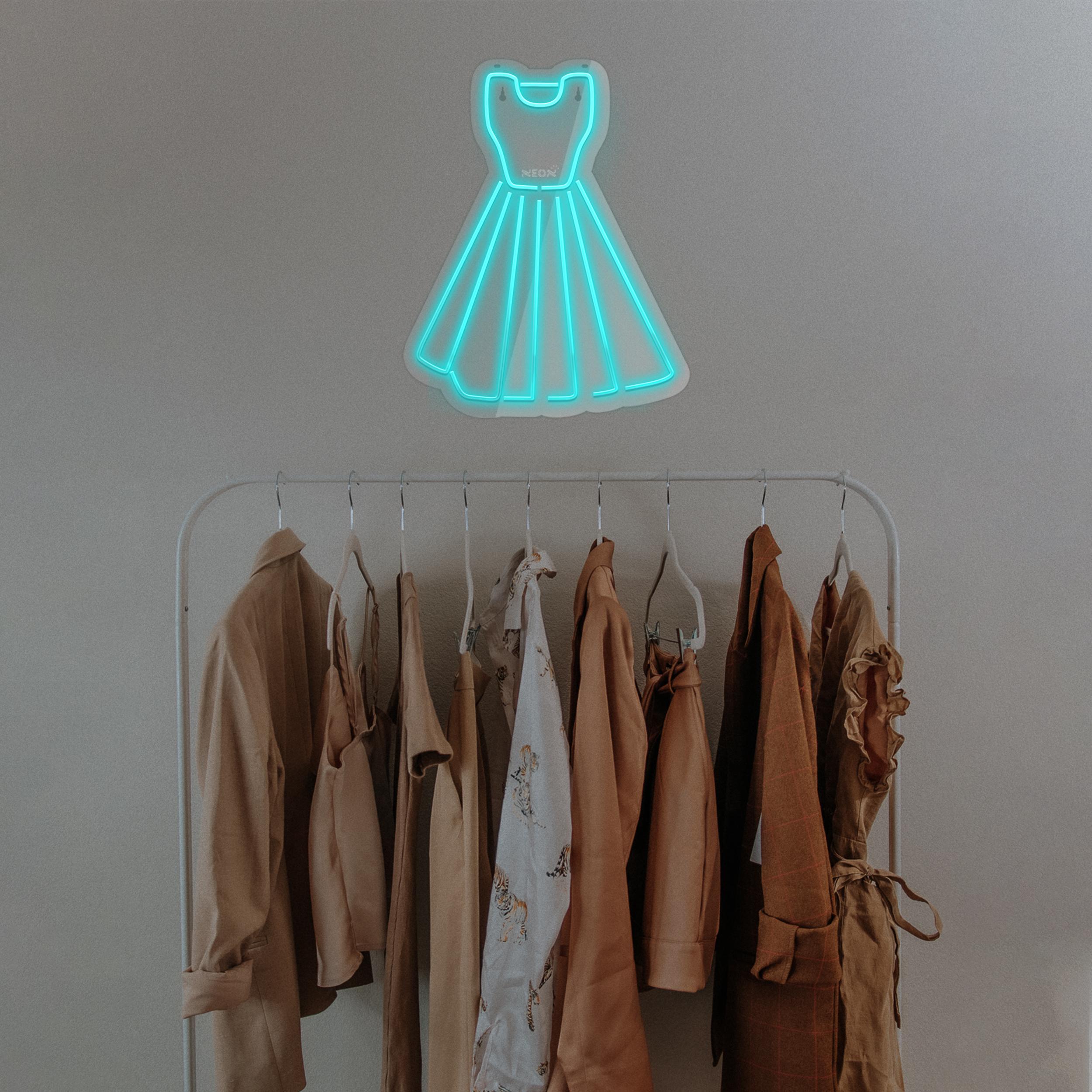 چراغ دیواری نئون دیزاین طرح Women-Clothes_TBL