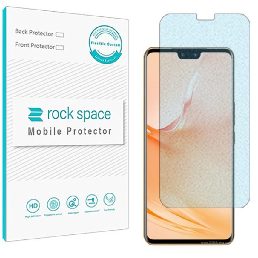  گلس نانو مات بلوکات (ضد اشعه آبی) و ضد ضربه گوشی ویوو V23 Pro برند راک اسپیس   