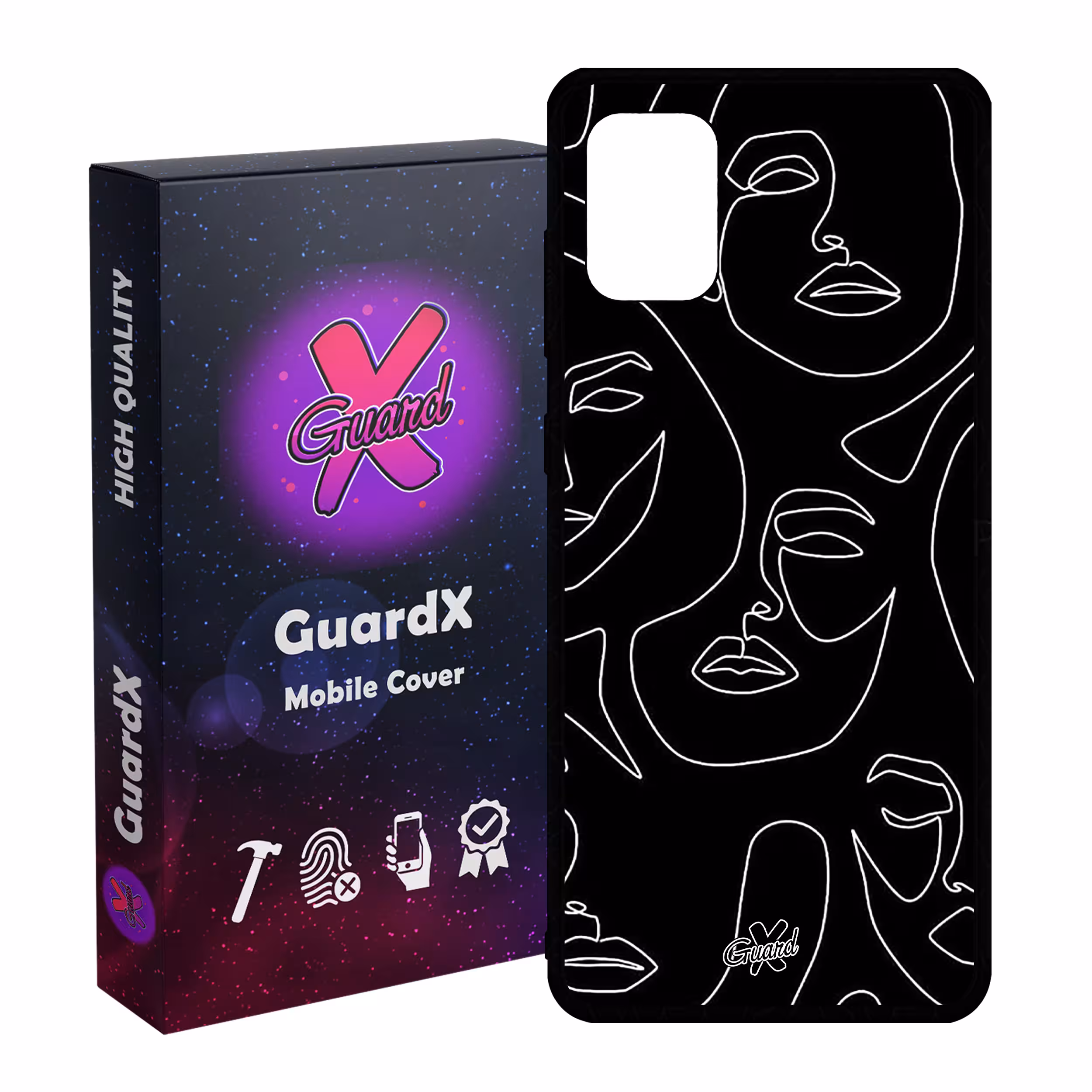 کاور گارد ایکس طرح Girl مدل Glass10392 مناسب برای گوشی موبایل سامسونگ Galaxy A71
