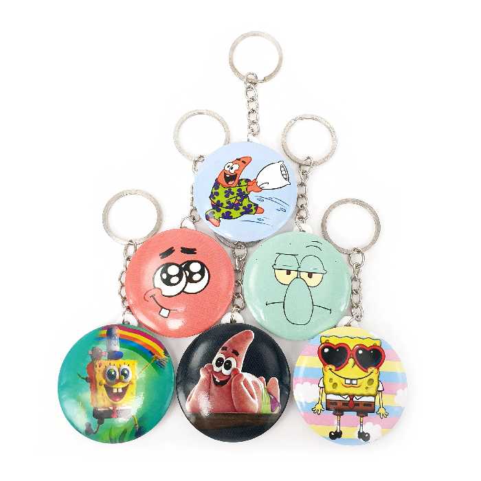 جاکلیدی خندالو طرح باب اسفنجی کد 30A مجموعه 6 عددی