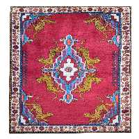 فرش قدیمی دستباف یک متری مدل MG11