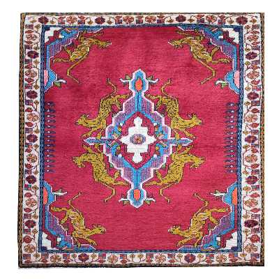 فرش قدیمی دستباف یک متری مدل MG11