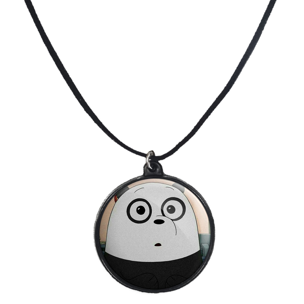 گردنبند پرمانه طرح خرس‌های کله‌فندقی کد pmb.10152 مدل دو طرفه