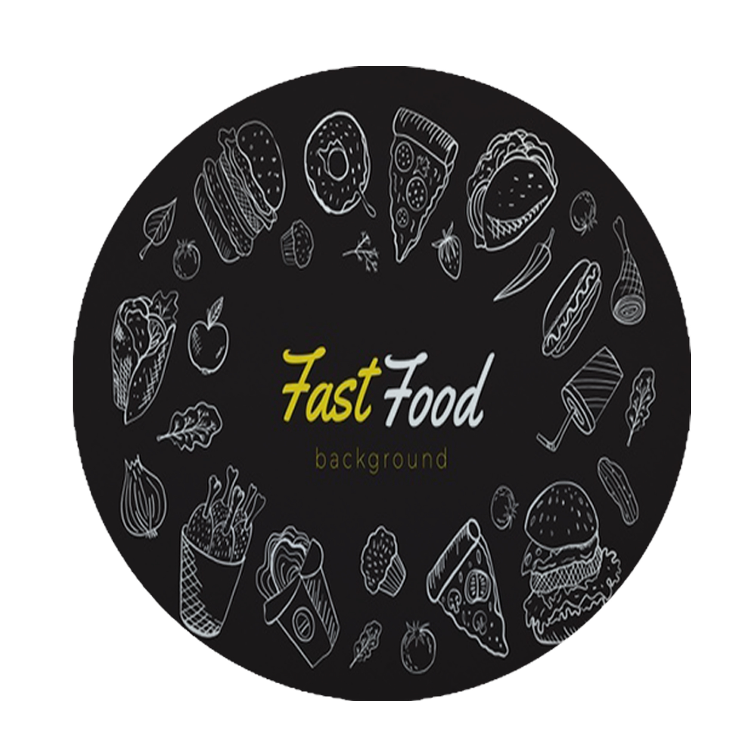 زیرقابلمه ای طرح فست فود کد 8253 