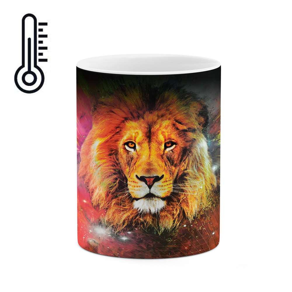 ماگ حرارتی طرح شیر مدل mgph02444