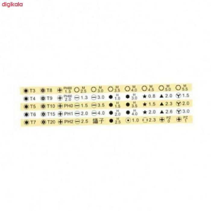 پیچ گوشتی و سری پیچ گوشتی  اردیر مدل 9171 مجموعه 53 عددی