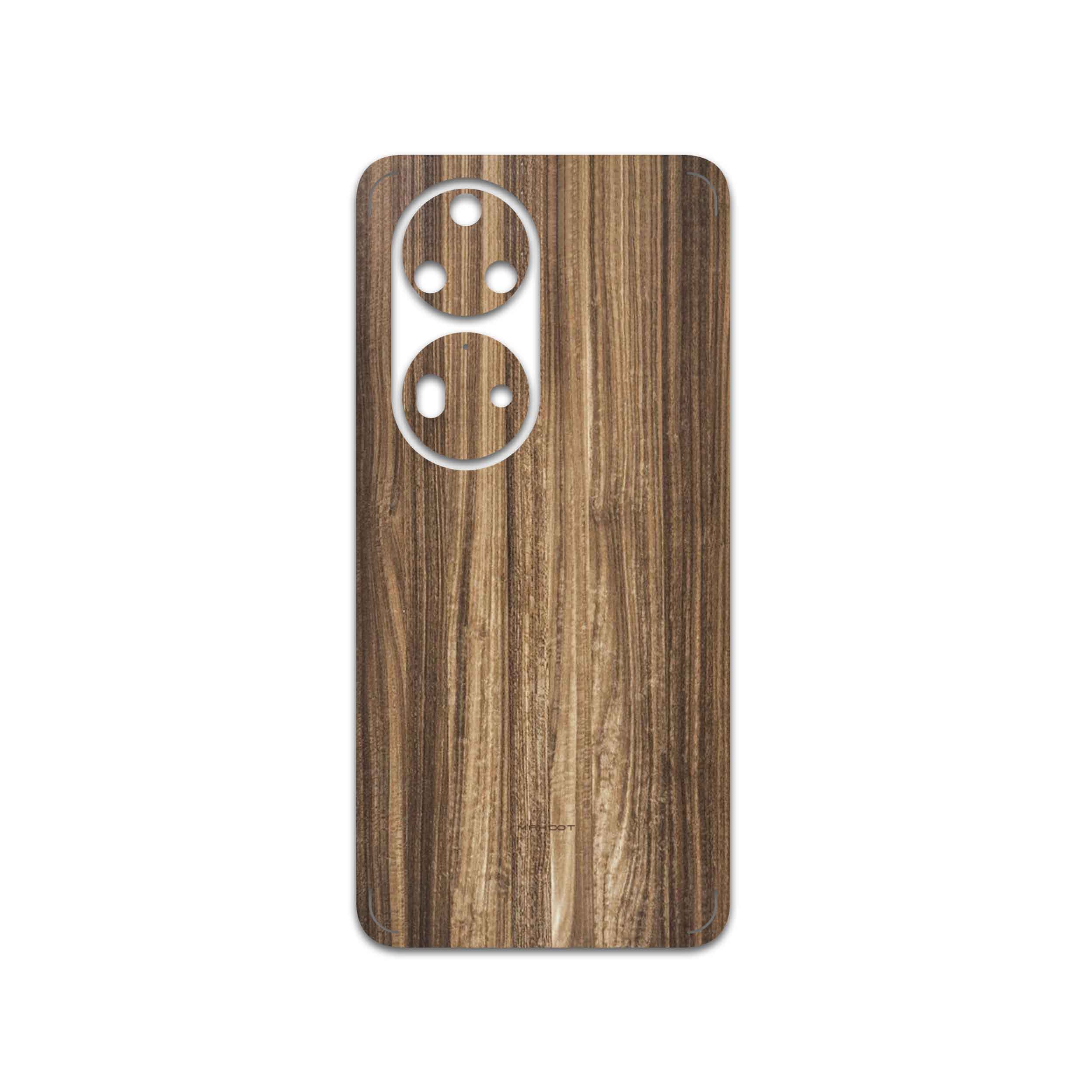 برچسب پوششی ماهوت مدل Light-Walnut-Wood مناسب برای گوشی موبایل هوآوی P50 Pro