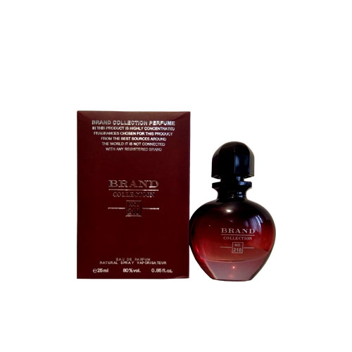 عطر ادکلن زنانه پاکو رابان بلک ایکس اس برند کالکشن کد 210 (Brand Collection Black XS L’Exces) حجم 25 میل