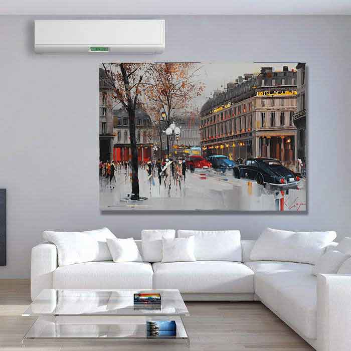 تابلو شاسی گالری استاربوی طرح نقاشی شهر مدل Amazing 755