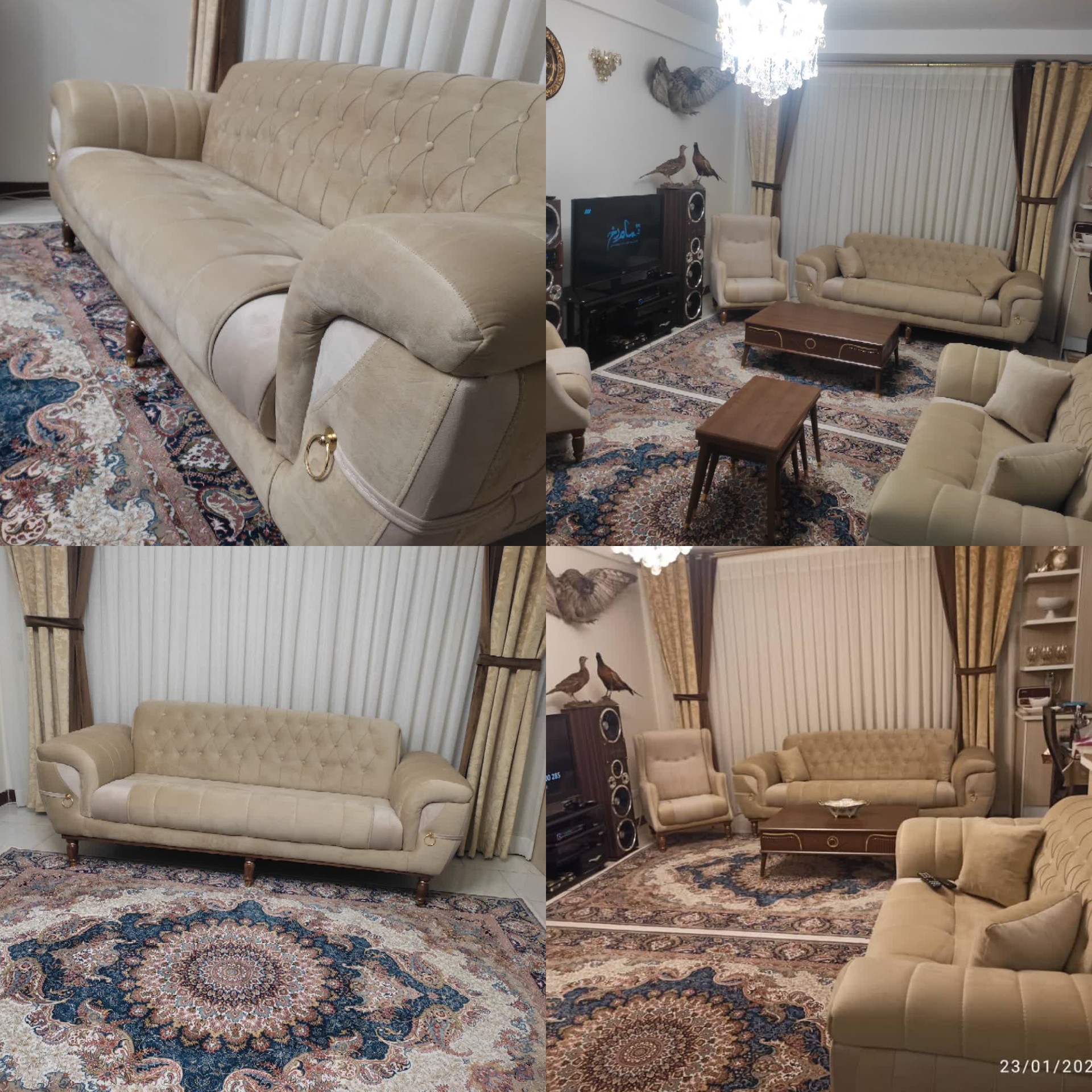 مبل کمربندی چستر راحتی هفت نفره 