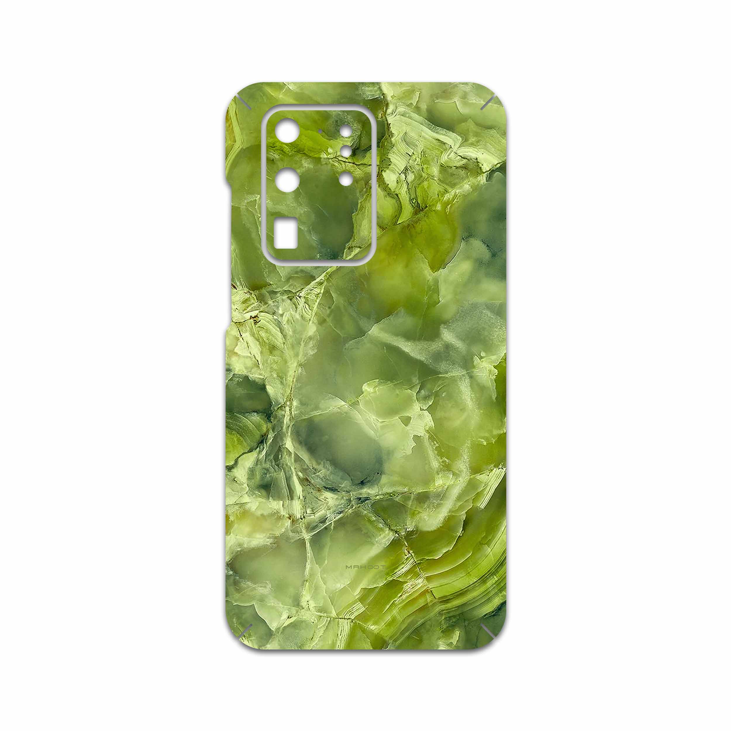 برچسب پوششی ماهوت مدل Green Crystal Marble مناسب برای گوشی موبایل سامسونگ Galaxy S20 Ultra