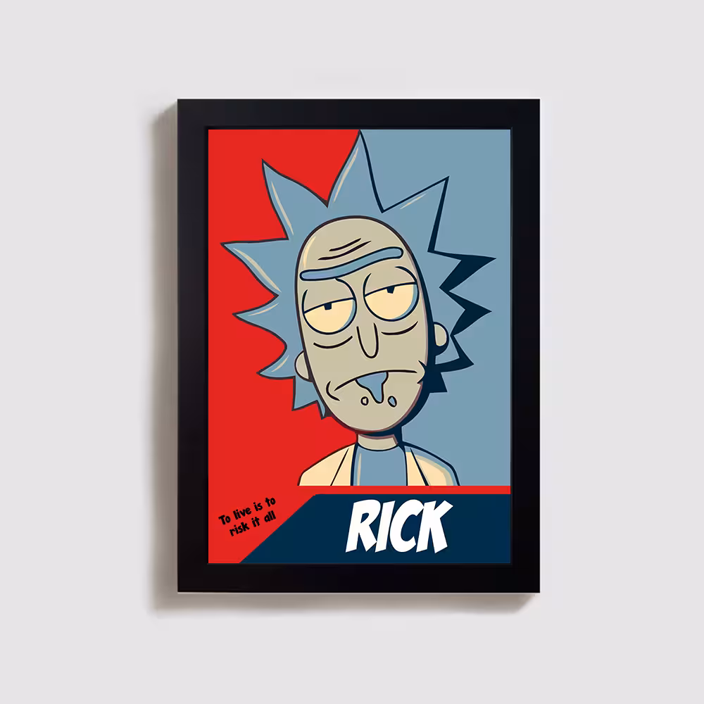 تابلو مدل ریک و مورتی rick and morty BL79