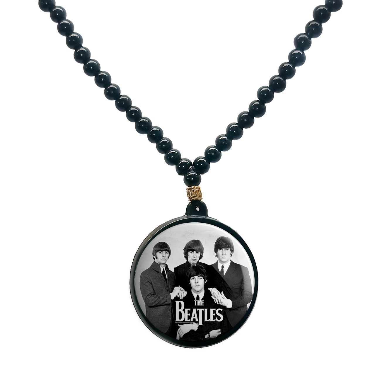 گردنبند پرمانه طرح Beatles کد pmd.21