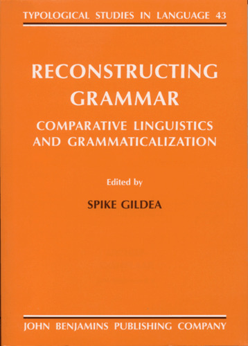 خرید و دانلود نسخه کامل کتاب Reconstructing Grammar: Comparative Linguistics and Grammaticalization