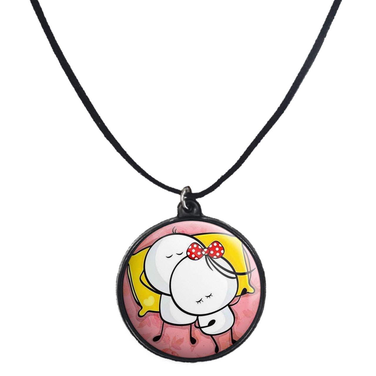 گردنبند پرمانه طرح عاشقانه کد pmb.5397 مدل دو طرفه