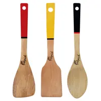   سرویس کفگیر و ملاقه 3 پارچه فرتاپیچ مدل چوبی کد 034