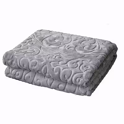 پتو گلبافت مدل گل برجسته سايز 160x220 سانتي متر