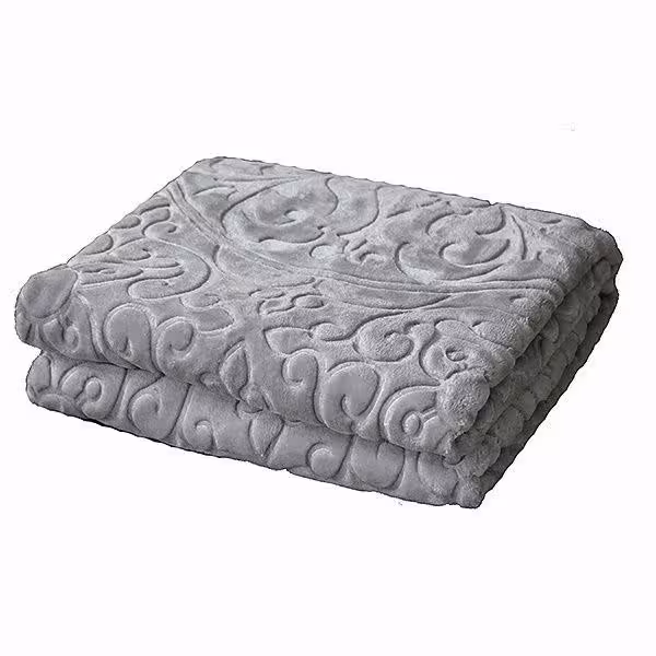 پتو گلبافت مدل گل برجسته سايز 160x220 سانتي متر