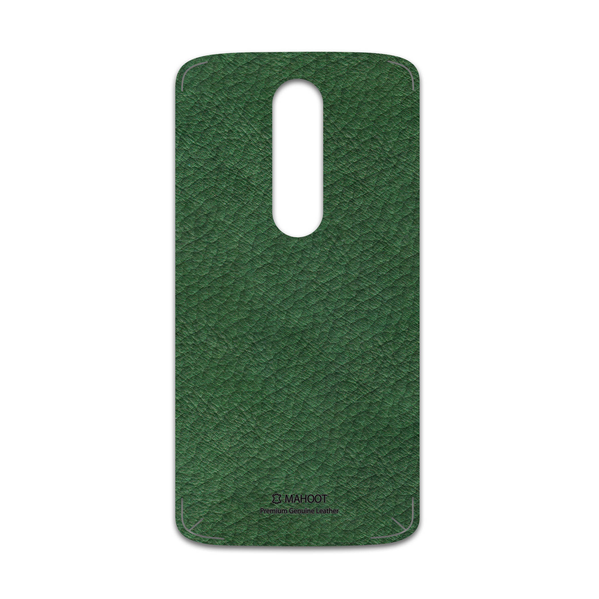 برچسب پوششی ماهوت مدل Green-Leather مناسب برای گوشی موبایل موتورولا Moto X Force