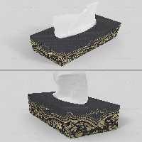 طرح جعبه دستمال کاغذی لایه باز | گرافیک با طعم تربچه