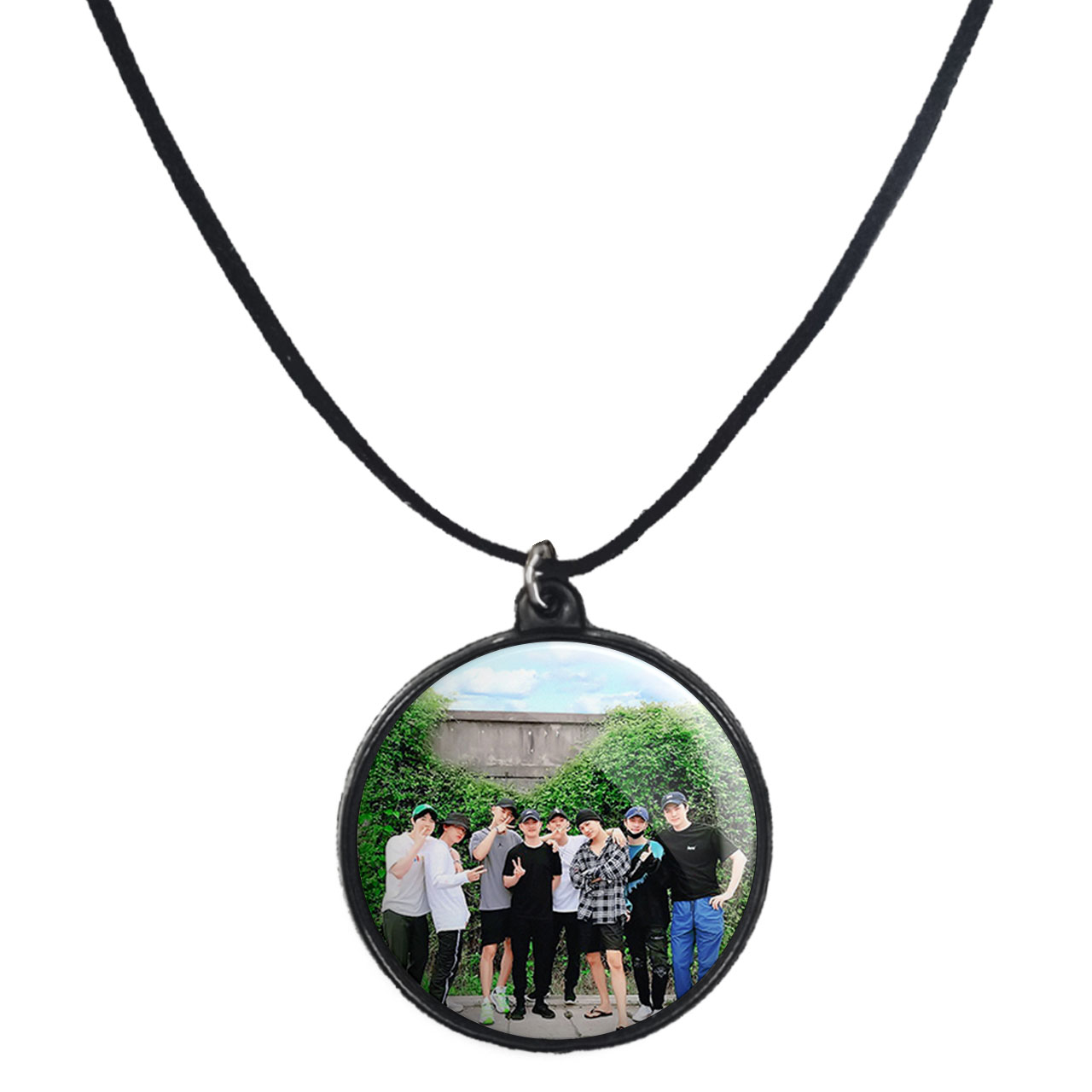 گردنبند پرمانه طرح exo کد pmb.14173 مدل دو طرفه